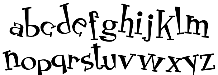 RocknRollTypocrazy Font LOWERCASE