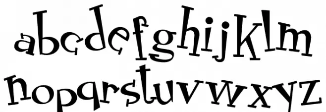 RocknRollTypocrazy Caratteri MINUSCOLO