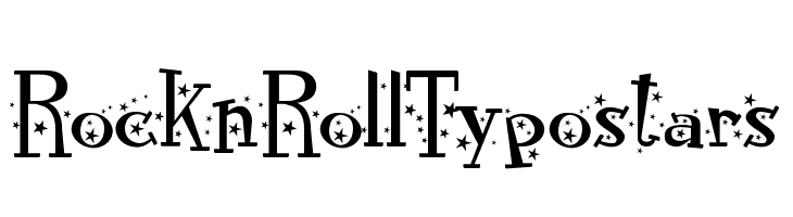 RocknRollTypostars  Descarca Fonturi Gratis