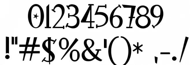 RocknRollTypostars Font OTHER CHARS