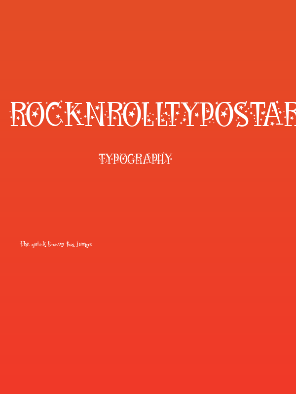 RocknRollTypostars Poster
