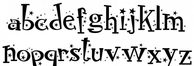 RocknRollTypostars 字体 小写