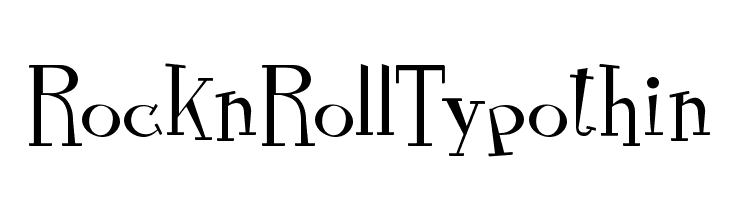 RocknRollTypothin  免费字体下载