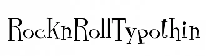 RocknRollTypothin  les polices de caractères gratuit tlcharger