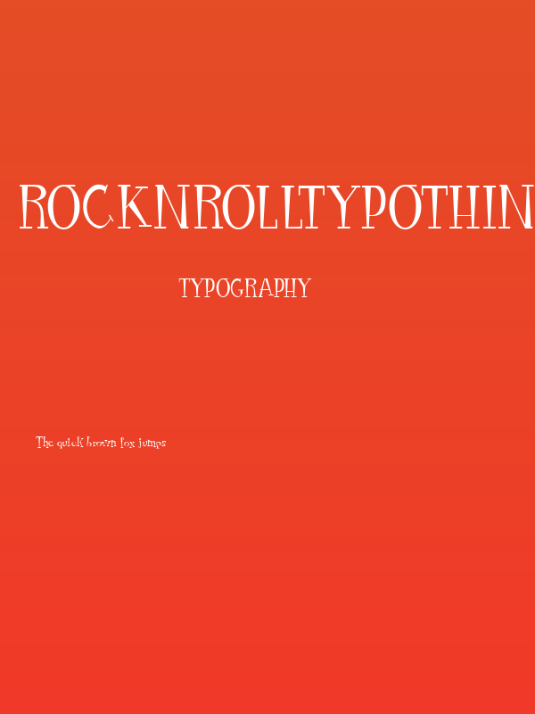RocknRollTypothin Poster