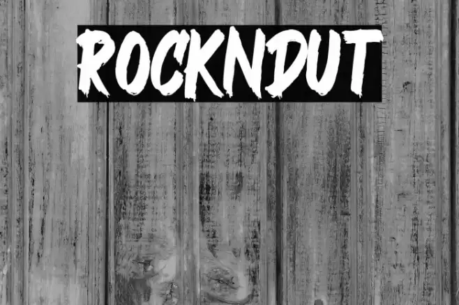 Rockndut Font examples