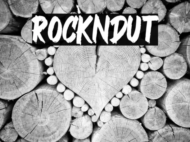 Rockndut Font examples