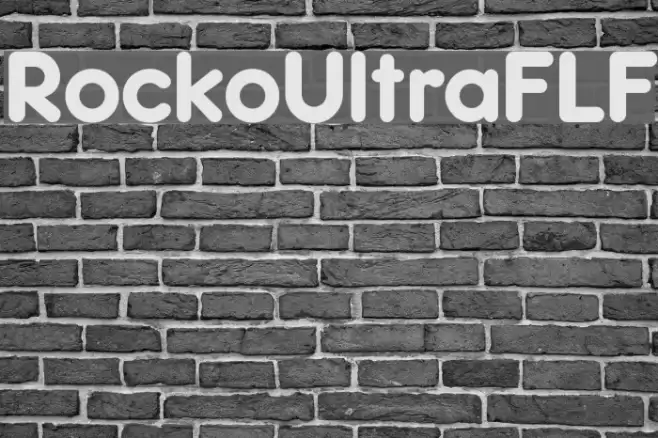 RockoUltraFLF Font examples