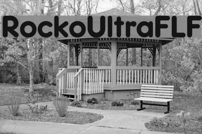 RockoUltraFLF Font examples