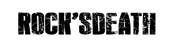Rock's Death  Frei Schriftart Herunterladen