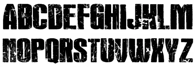 Rock's Death Schriftart Groß