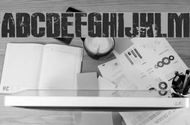 Rock's Death Font examples