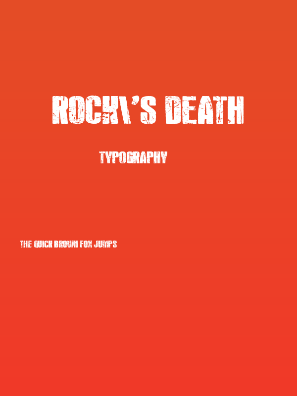 Rock's Death Poster