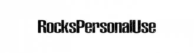 Rocks Personal Use  font caratteri gratis