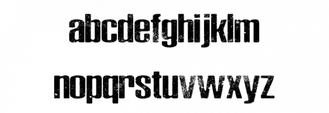 Rocks Personal Use Font LOWERCASE
