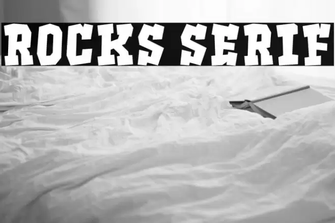 Rocks Serif Polices examples