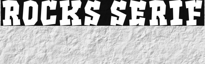 Rocks Serif Example 2