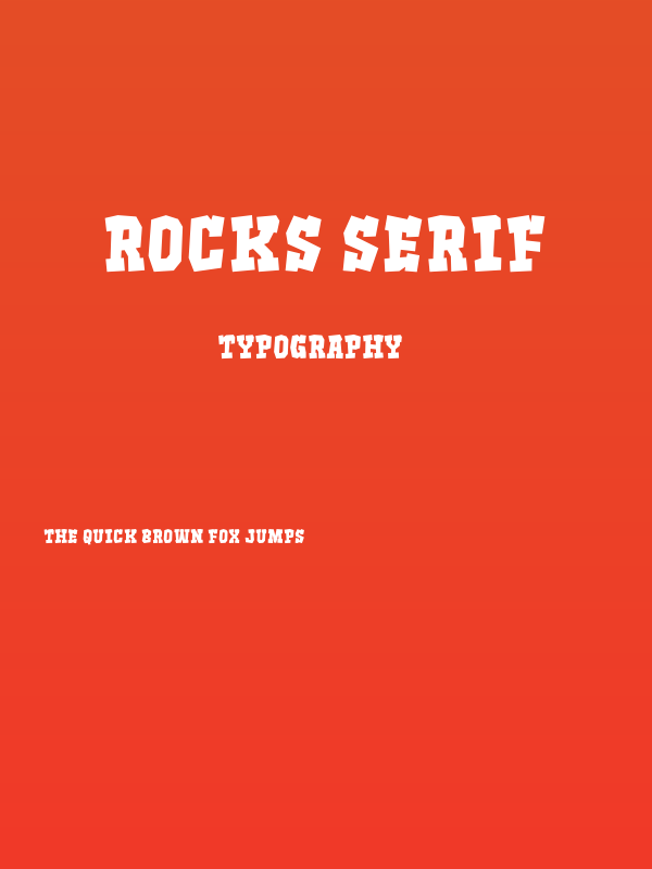 Rocks Serif Poster