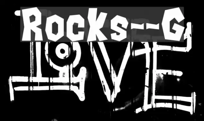 Rocks__G Шрифта examples