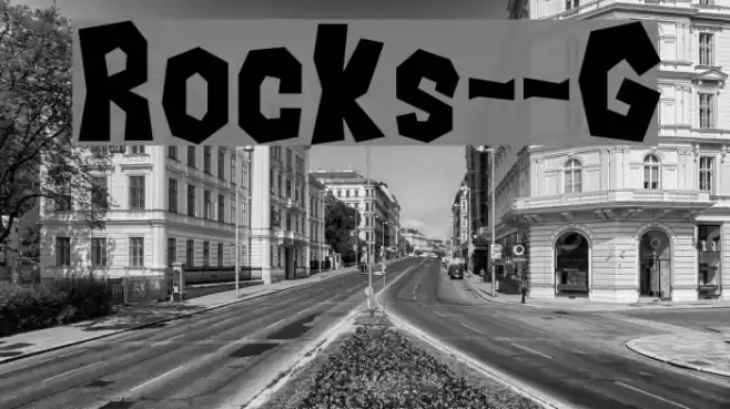 Rocks__G Шрифта examples
