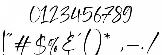 Rocksider Font OTHER CHARS