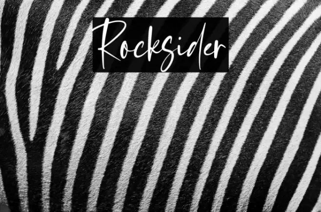 Rocksider Font examples
