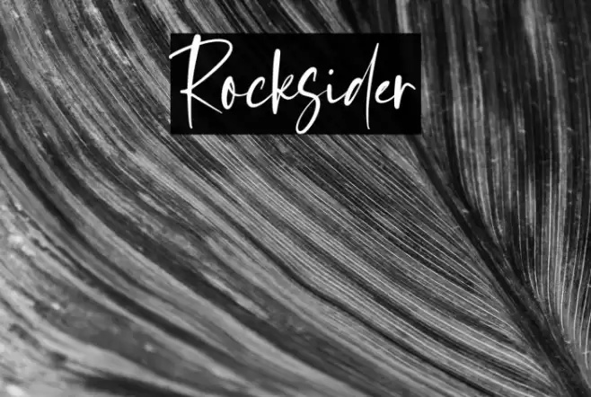 Rocksider Font examples