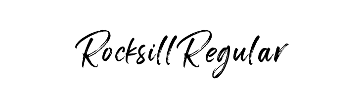 Rocksill Regular  Скачать бесплатные шрифты