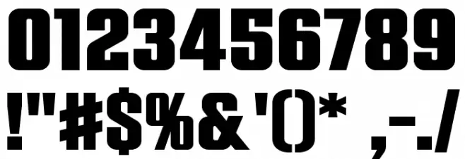 Rockstar Extra Bold Font OTHER CHARS