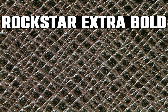 Rockstar Extra Bold Example 1