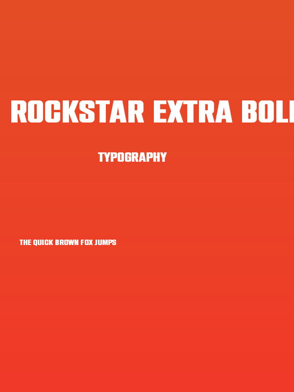 Rockstar Extra Bold Poster