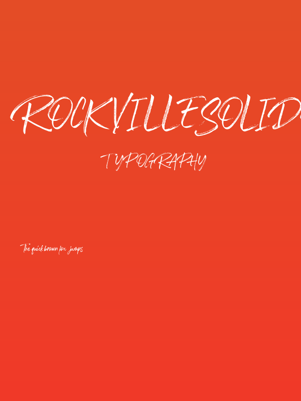 RockvilleSolidRegular Poster