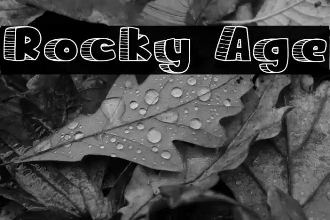 Rocky Age Font examples