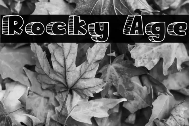Rocky Age Font examples