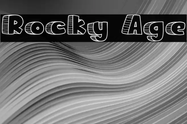 Rocky Age Font examples