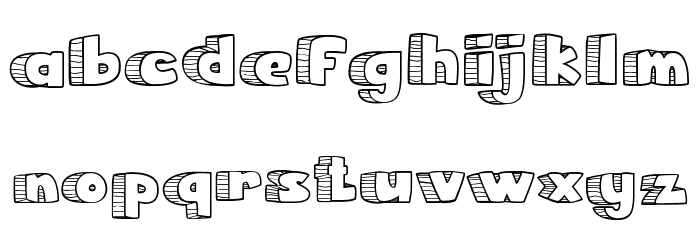 Rocky Age Font LOWERCASE