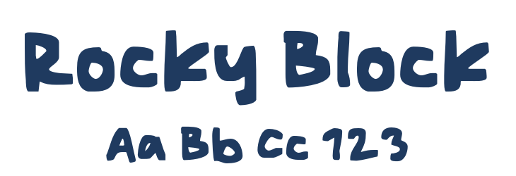Rocky Block Font Preview