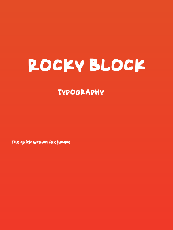 Rocky Block Poster