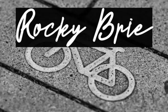 Rocky Brie Font examples