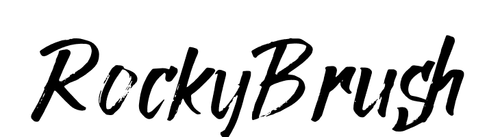 Rocky Brush  font caratteri gratis