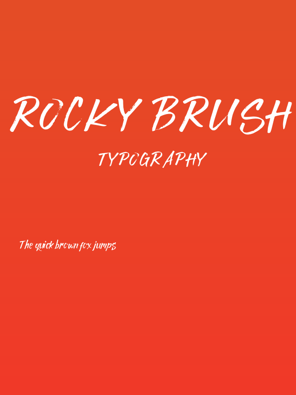Rocky Brush Poster
