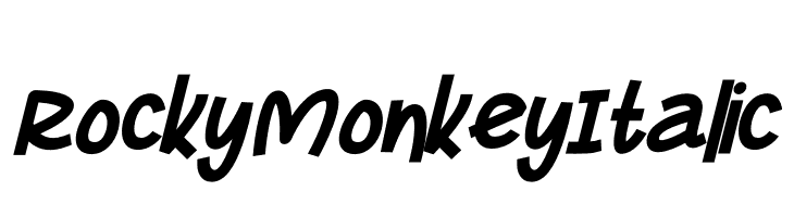 Rocky Monkey Italic  لخطوط تنزيل