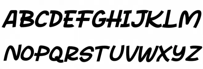 Rocky Monkey Italic フォント 大文字