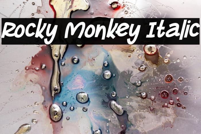 Rocky Monkey Italic Example 3