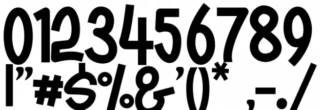Rocky Monkey Font OTHER CHARS