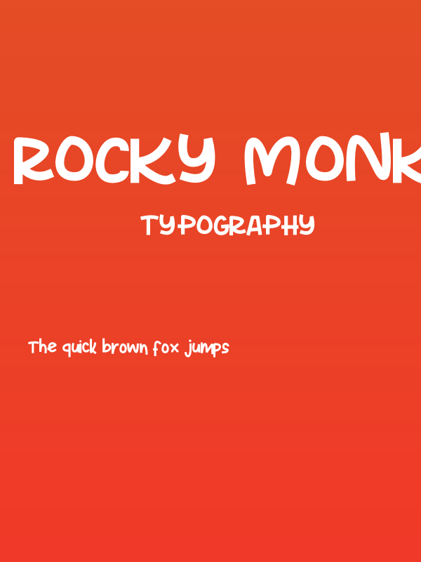 Rocky Monkey Poster