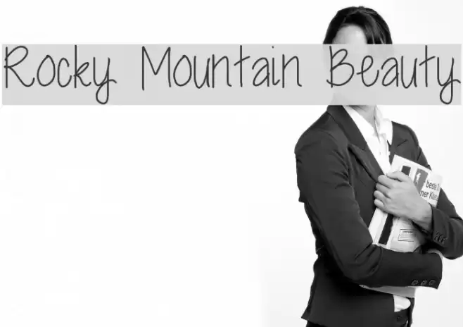 Rocky Mountain Beauty Font examples