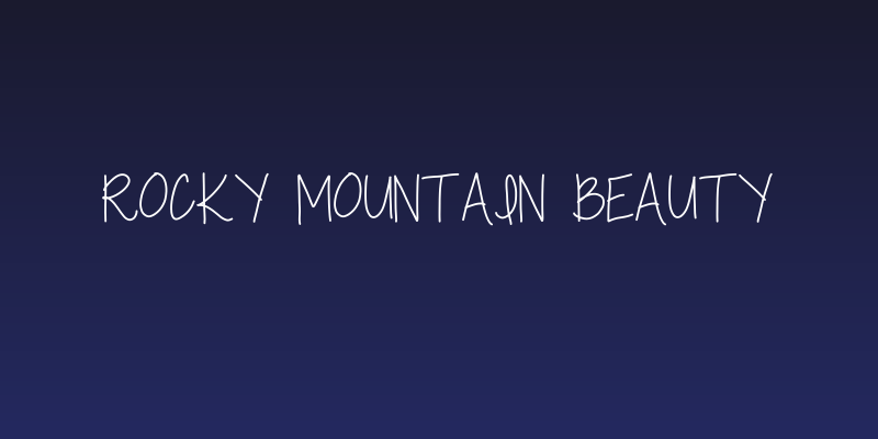 Rocky Mountain Beauty Social Header