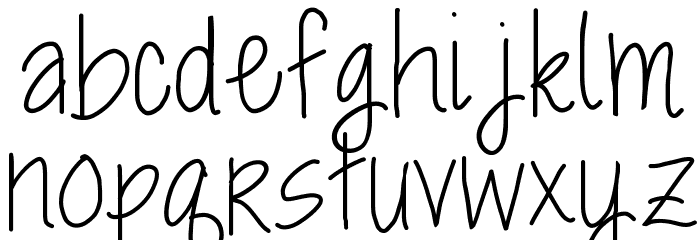 Rocky Mountain Beauty Font LOWERCASE