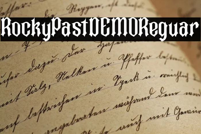Rocky Past DEMO Regular Example 3